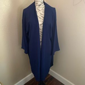 Navy Blue Open Kimono